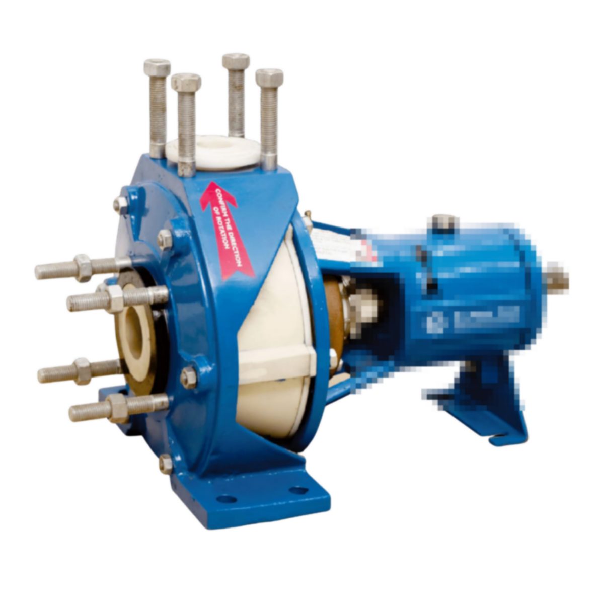 Polypropylene back pull out pump with PP wet end and bolted casing for corrosive acid and chemical transfer